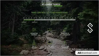 30 Clean Lower Thirds Video Displays template preview