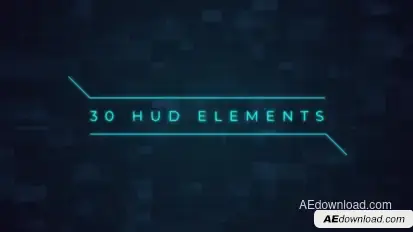 30 HUD Elements | Premiere Pro Premiere Pro template preview