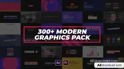 300+ Modern Graphics Pack Video Displays template preview