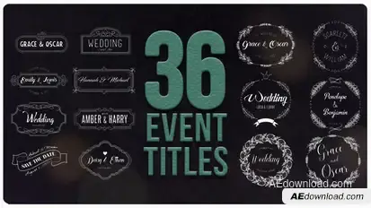 36 Event Titles Video Displays template preview