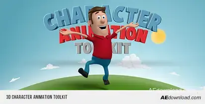 3D Character Animation Toolkit Video Displays template preview