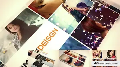 3D Cube Display 2 Video Displays template preview