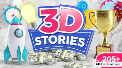 3D Explainer Toolkit Video Displays template preview