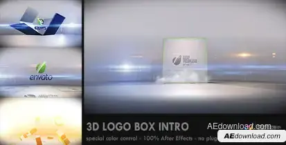 3D Logo Box Intro Video Displays template preview