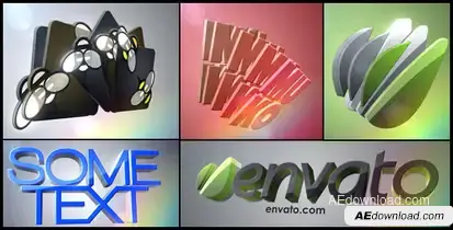 3D Logo Layers Video Displays template preview