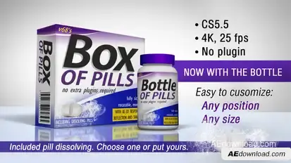 3D Medicine Box And Bottle Video Displays template preview