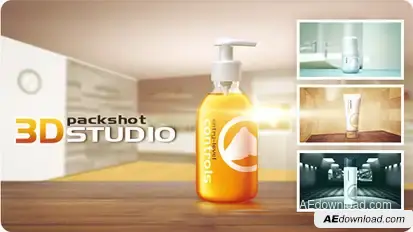 3D Packshot Studio Video Displays template preview