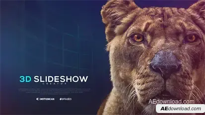 3D Slideshow Creator Video Displays template preview