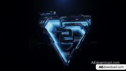 3D tech logo Video Displays template preview