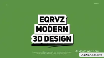 3D Text Animation | After Effects Titles template preview