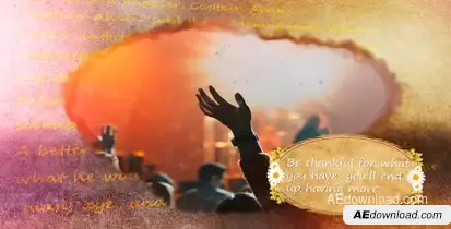 3D ThanksGiving Slideshow Video Displays template preview