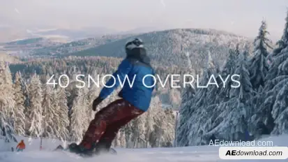 40 Snow Overlays | Premiere Pro Premiere Pro template preview