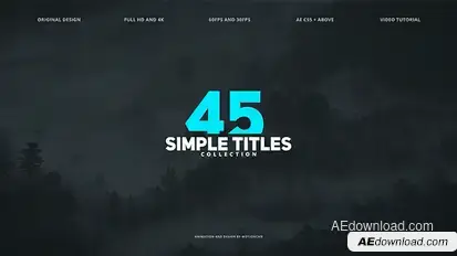 45 Simple Titles Video Displays template preview