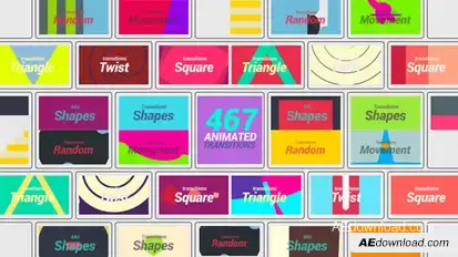 467 Animated Transition Video Displays template preview