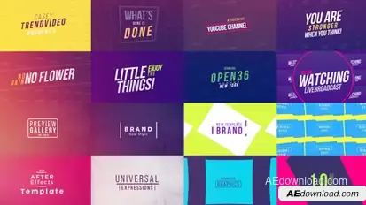 50 Creative Titles Video Displays template preview