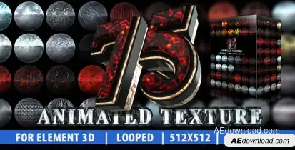 75 Animated Texture (Element 3D) Video Displays template preview