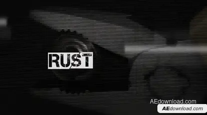 "Rust" Opening Titles Video Displays template preview