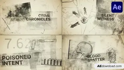 Crime Chronicles for After Effects Openers template preview
