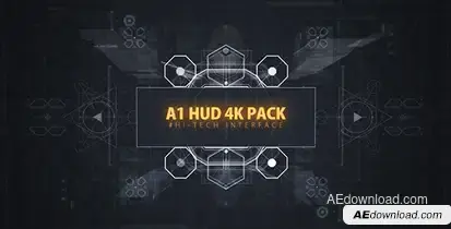 A1 HUD PACK/ Digital Interface Placeholders/ Sci-fi UI Technology/ Futuristic Iron Man Movie Screens Video Displays template preview