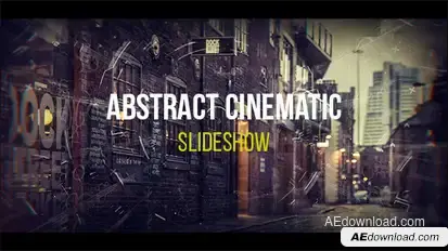 Abstract Cinematic Parallax Opener | Slideshow Video Displays template preview