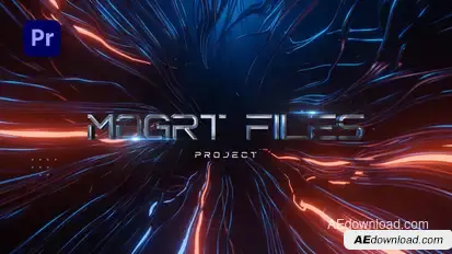 Abstract Cinematic Titles MOGRT Premiere Pro template preview