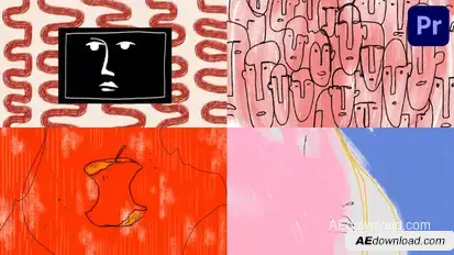 Abstract Grunge Looped Backgrounds | Premiere Pro MOGRT Premiere Pro template preview