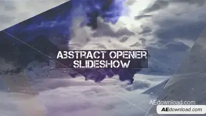 Abstract Opener - Slideshow Video Displays template preview