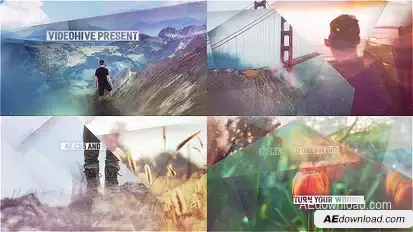 Abstract Shapes - Simple Slideshow Video Displays template preview