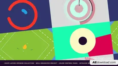 Abstract Shapes Opener Video Displays template preview