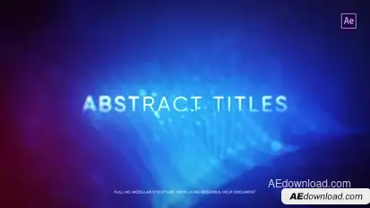 Abstract Titles Video Displays template preview