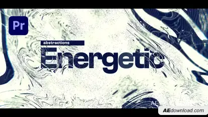 Abstract Typography Opener Premiere Pro template preview