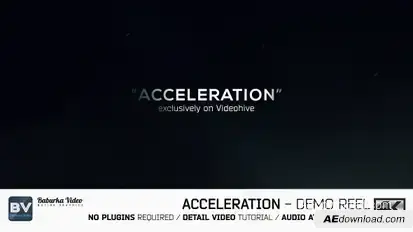 Acceleration // Demo reel Video Displays template preview