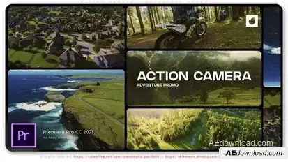 Action Camera - Adventure Promo Premiere Pro template preview
