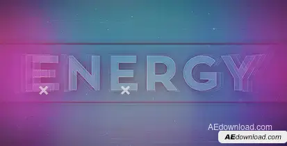 Action Glitch Opener Video Displays template preview