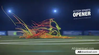 Action Sports Opener Video Displays template preview