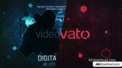 Advanced Sci-Fi Duo Promo Video Displays template preview
