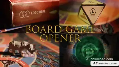 Adventure Board Game Opener Video Displays template preview