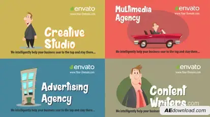 Advertising Agency Video Displays template preview