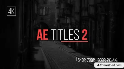 AE Titles 2 Video Displays template preview