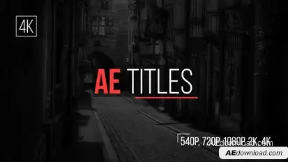 AE Titles Video Displays template preview