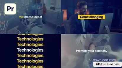Agency Intro Slideshow Premiere Pro template preview