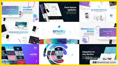 Agency Presentation Video Displays template preview