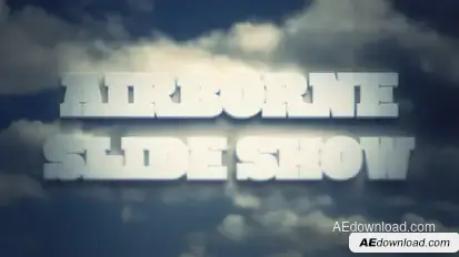 Airborne Slide Show Video Displays template preview