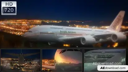 Airplane Logo - Take Your Brand Higher Video Displays template preview