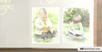 Album Gallery: Memories and Moments Video Displays template preview