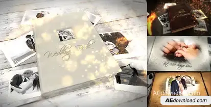 Album of memories and Wedding book bundle Video Displays template preview