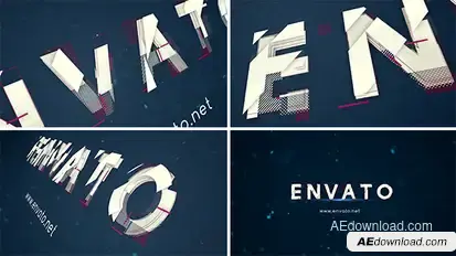 Alphabet Logo Reveal Video Displays template preview