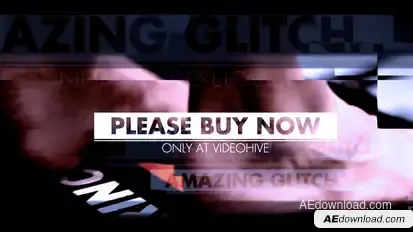 Amazing Glitch Video Displays template preview