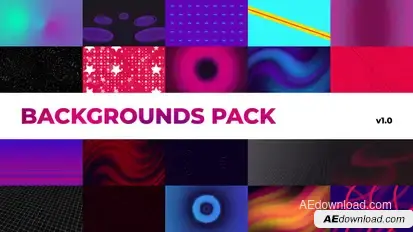 Ambient Backgrounds Pack Video Displays template preview