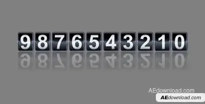 Analog Counter Video Displays template preview
